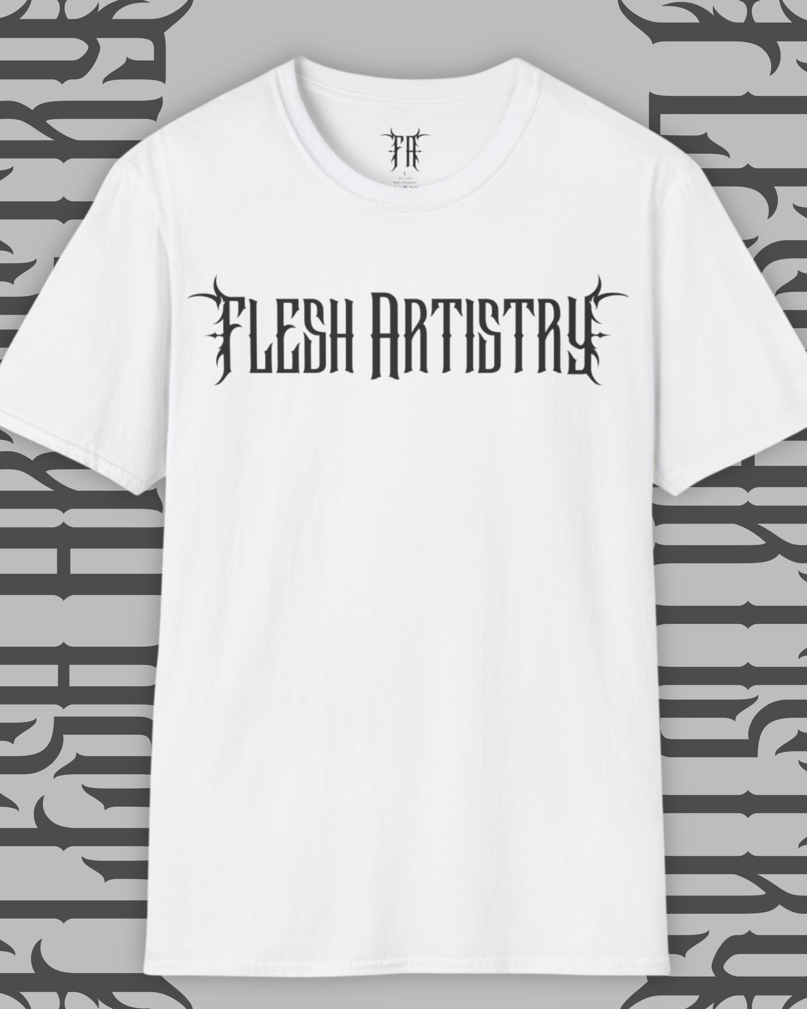 Flesh Artistry Logo - White T-Shirt