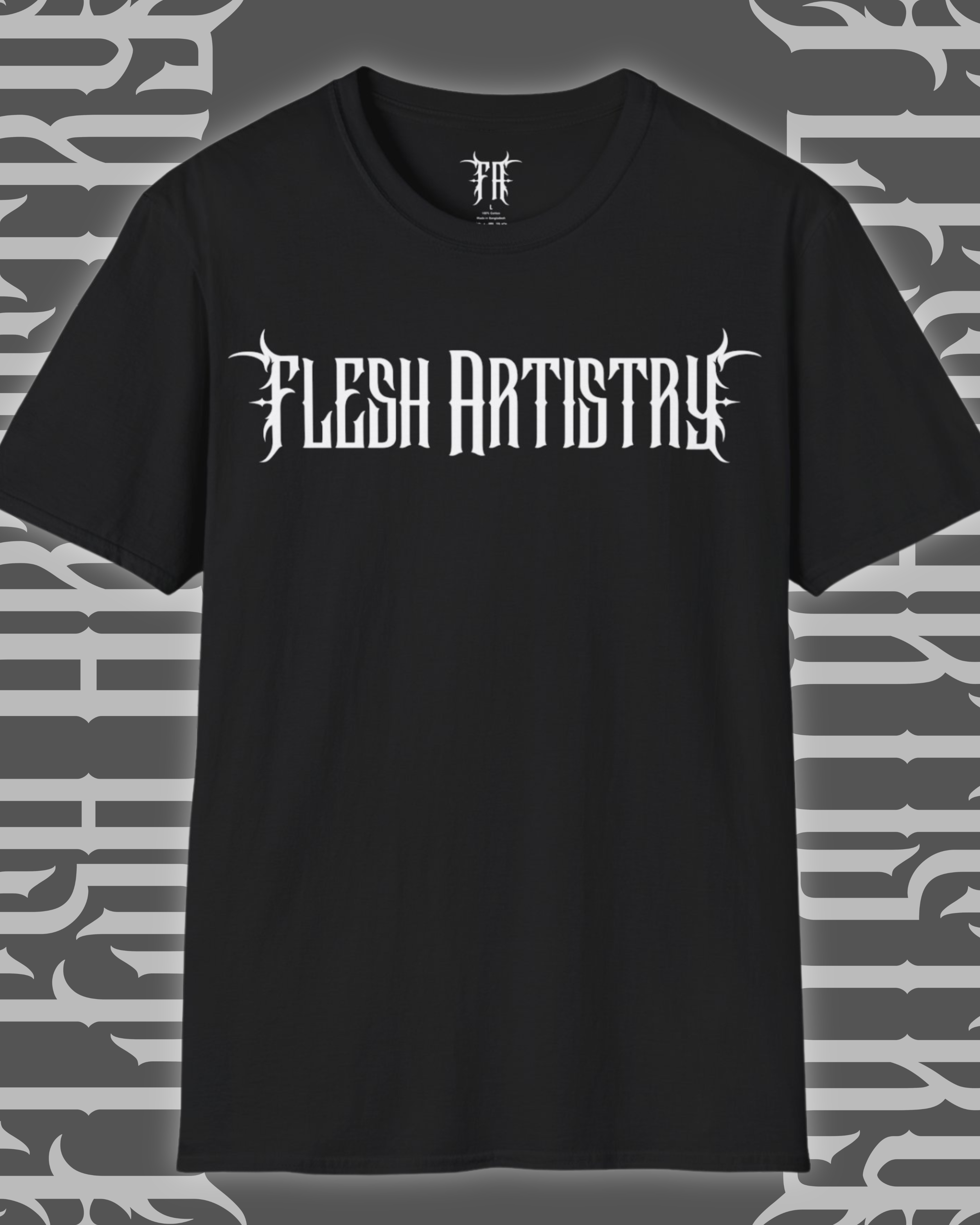 Flesh Artistry Logo - Black T-Shirt